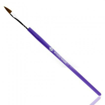 Pedzel do AKRYLU #8 UCHWYT Akrylowy różowy    !